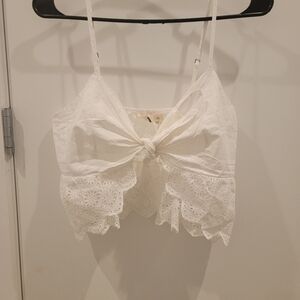 Roxy tie-front camisole